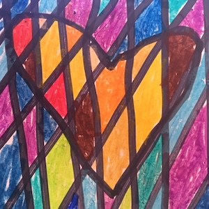Photo of children's artwork